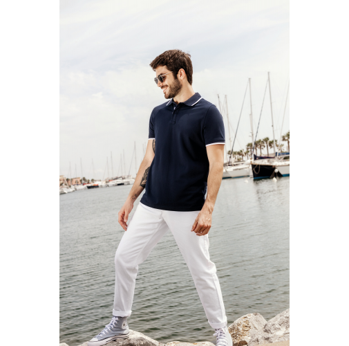 Polo manga corta hombre