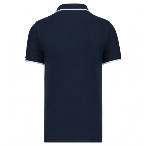 navy / white / light turquoise Polo manga corta hombre