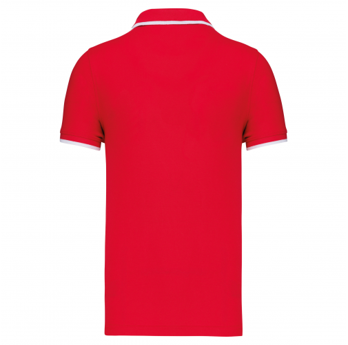 red / white / navy Polo manga corta hombre