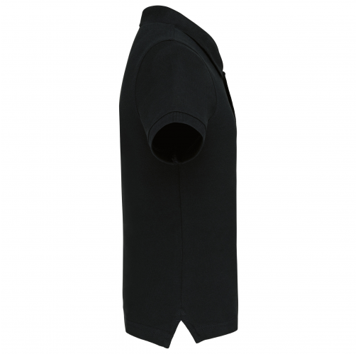 black Polo manga corta niños - lavable a 60º