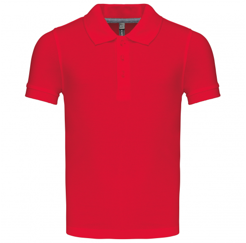 red Polo manga corta niños - lavable a 60º