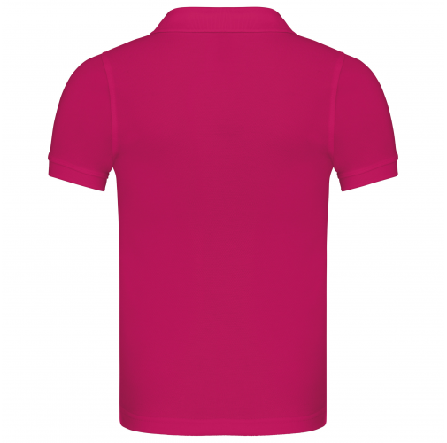 fuchsia Polo manga corta niños - lavable a 60º