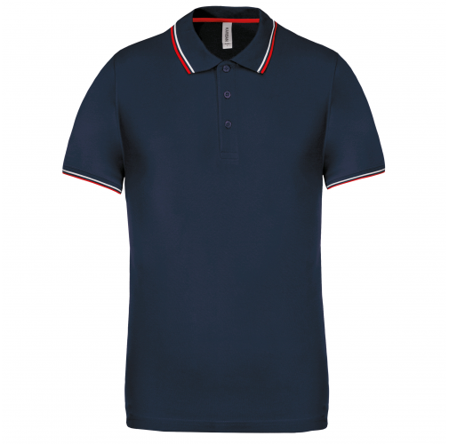 navy / red / white Polo de manga corta hombre