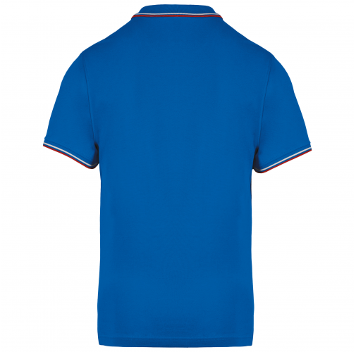 light royal blue / red / white Polo de manga corta hombre