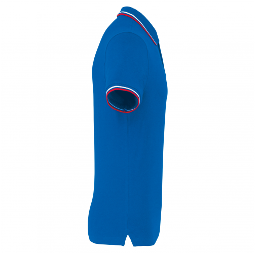 light royal blue / red / white Polo de manga corta hombre