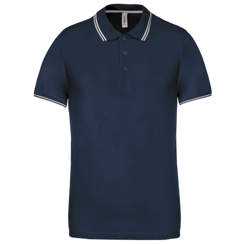 navy / light grey / white Polo de manga corta hombre