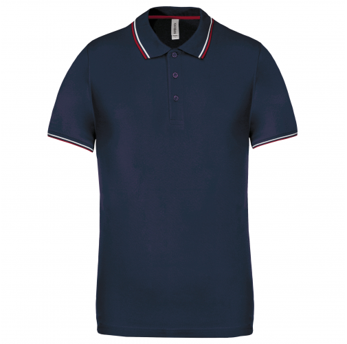 navy / wine / white Polo de manga corta hombre