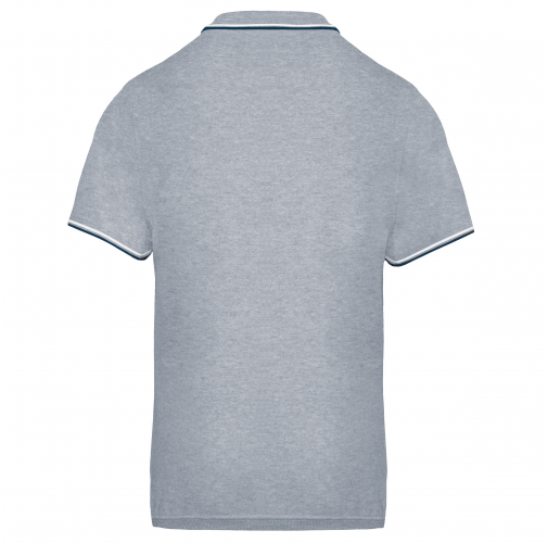 oxford grey / navy / white Polo de manga corta hombre