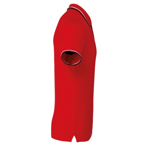 red / navy / white Polo de manga corta hombre