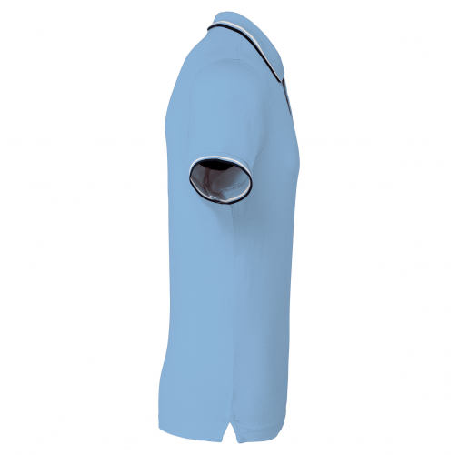 sky blue / navy / white Polo de manga corta hombre