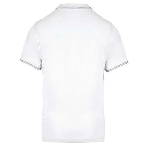 white / sky blue / light grey Polo de manga corta hombre
