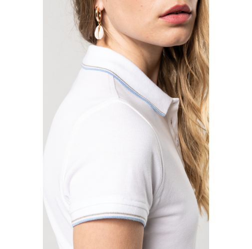 Polo de manga corta mujer