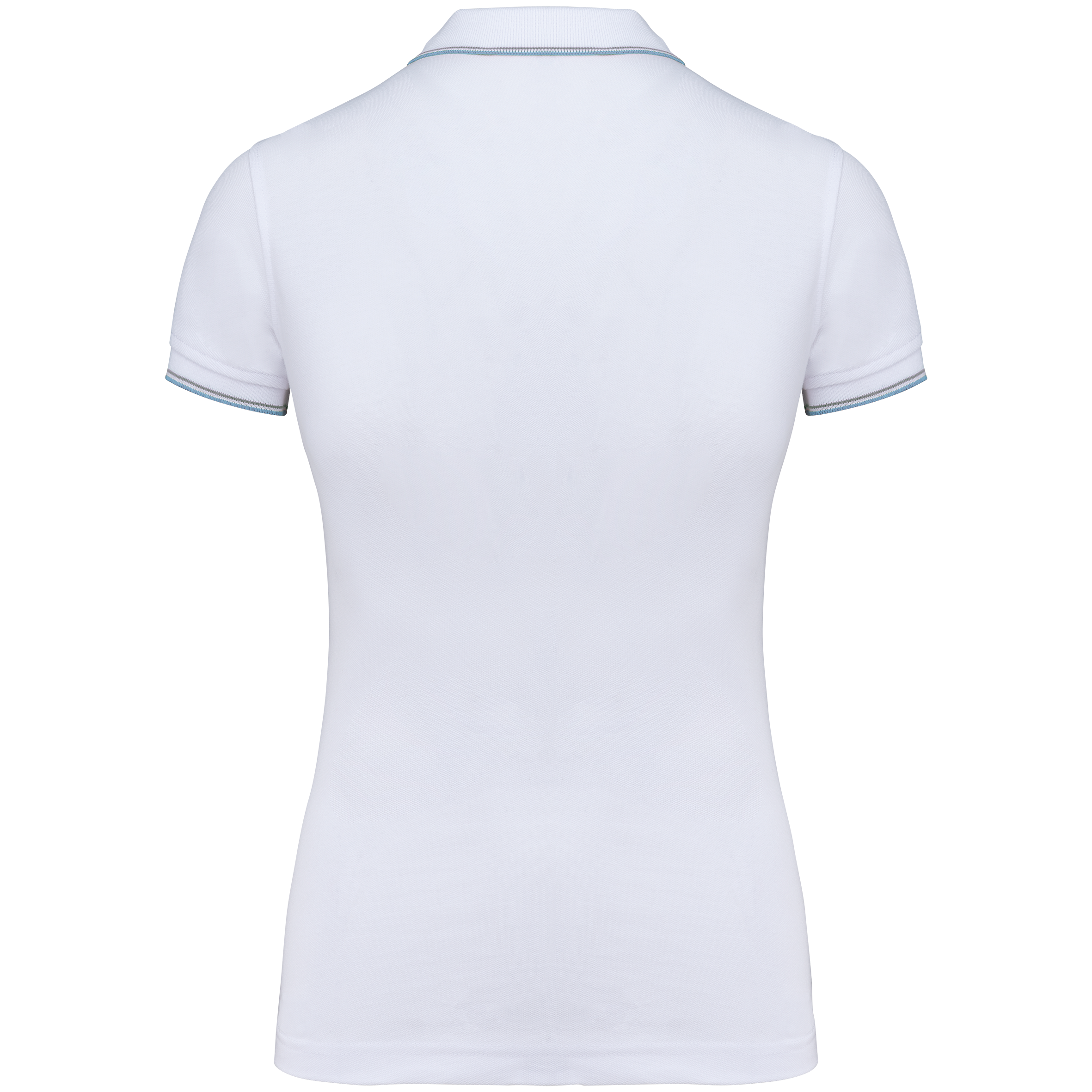 black / light grey / white Polo de manga corta mujer