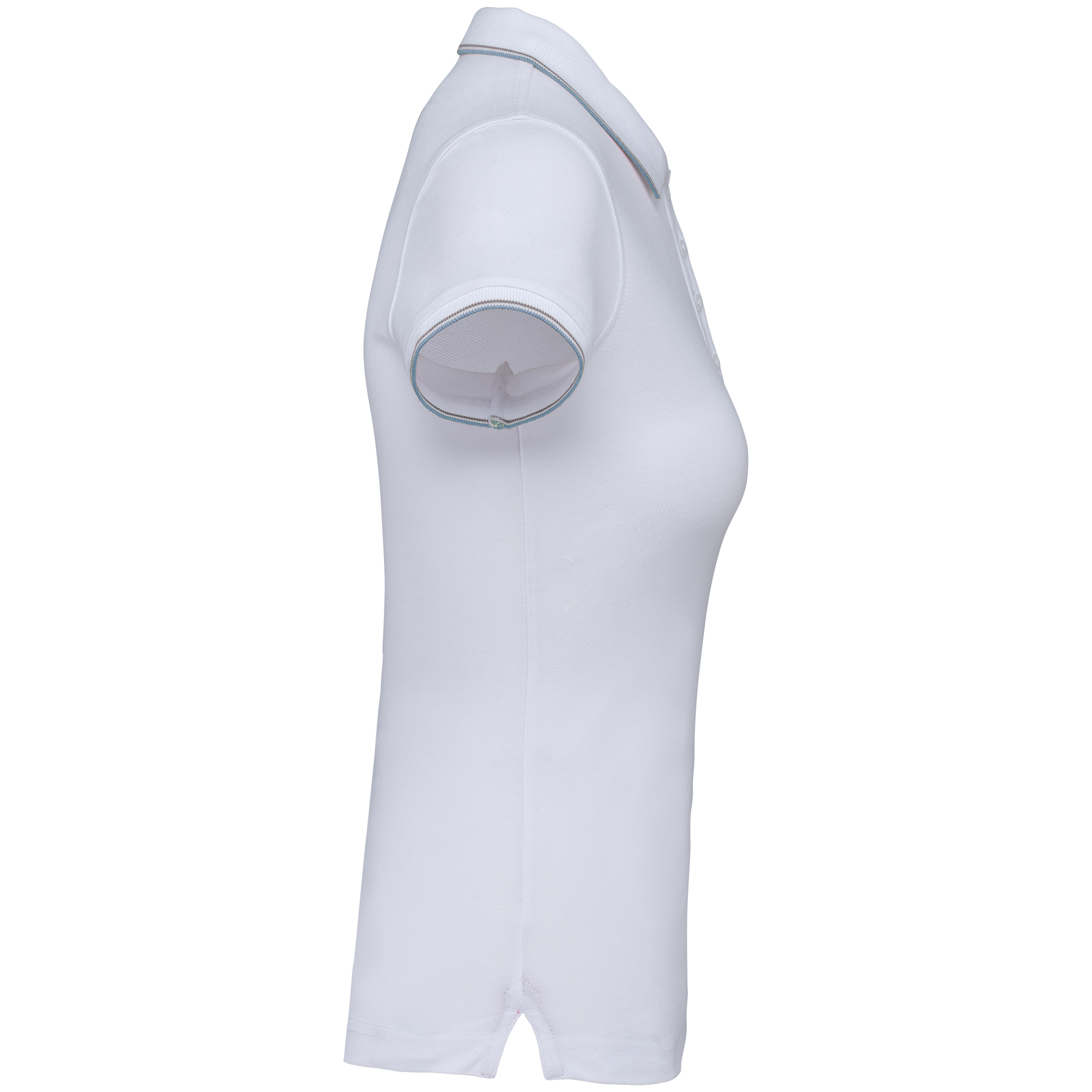 black / light grey / white Polo de manga corta mujer