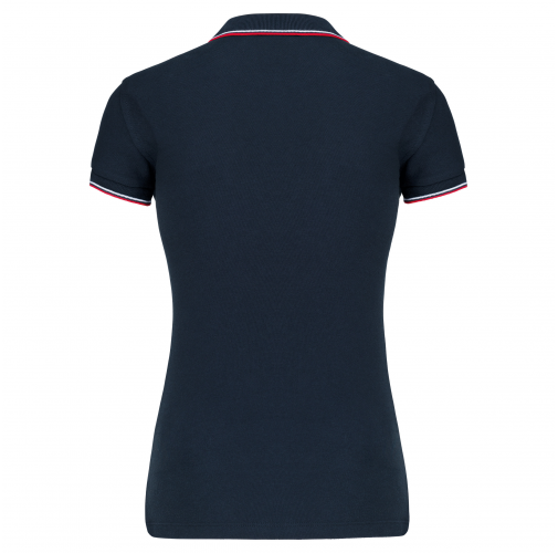 navy / red / white Polo de manga corta mujer