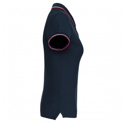 navy / red / white Polo de manga corta mujer