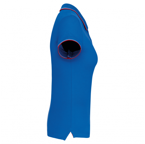 light royal blue / red / white Polo de manga corta mujer
