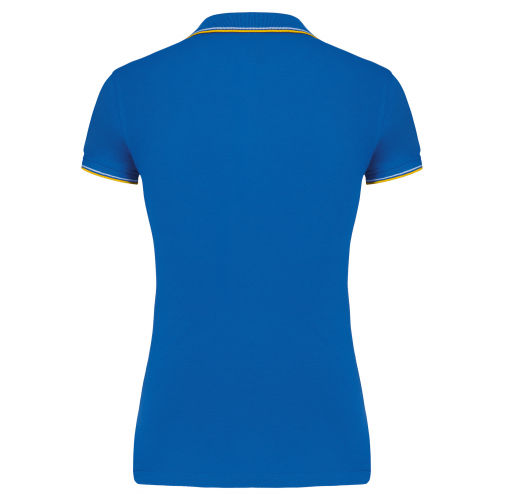 light royal blue/yellow/white Polo de manga corta mujer