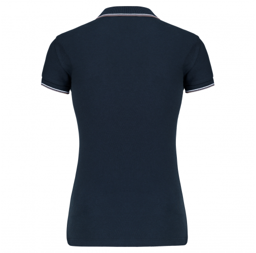 navy / light grey / white Polo de manga corta mujer