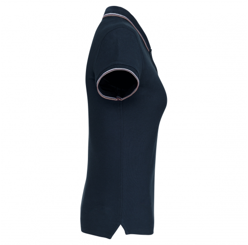 navy / light grey / white Polo de manga corta mujer