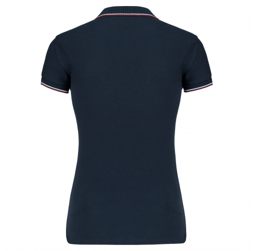 navy / wine / white Polo de manga corta mujer