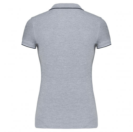 oxford grey / navy / white Polo de manga corta mujer