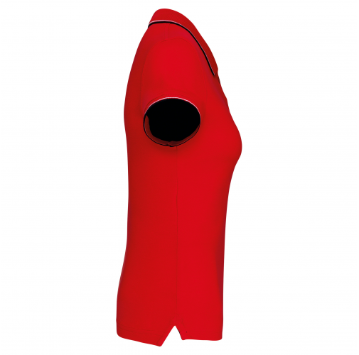 red / navy / white Polo de manga corta mujer