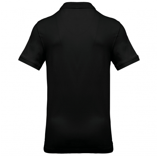 black Polo piqué de manga corta hombre