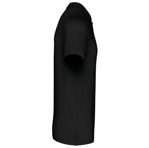 black Polo piqué de manga corta hombre