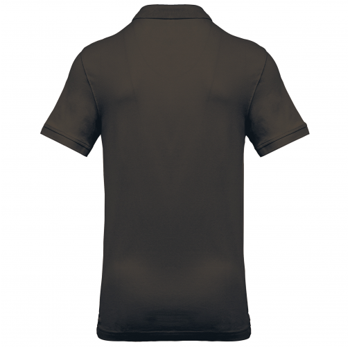 dark grey Polo piqué de manga corta hombre