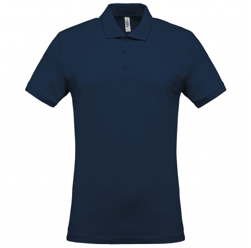 navy Polo piqué de manga corta hombre