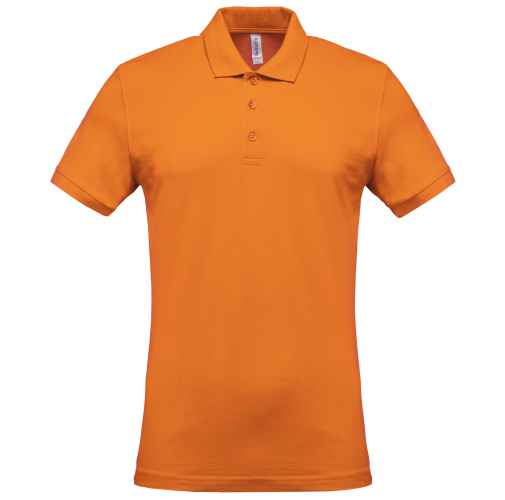 orange Polo piqué de manga corta hombre