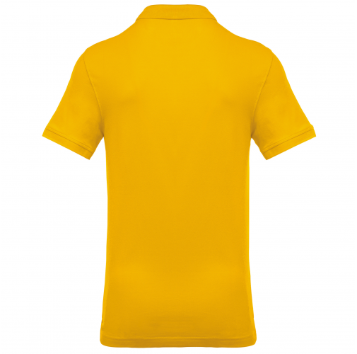 yellow Polo piqué de manga corta hombre