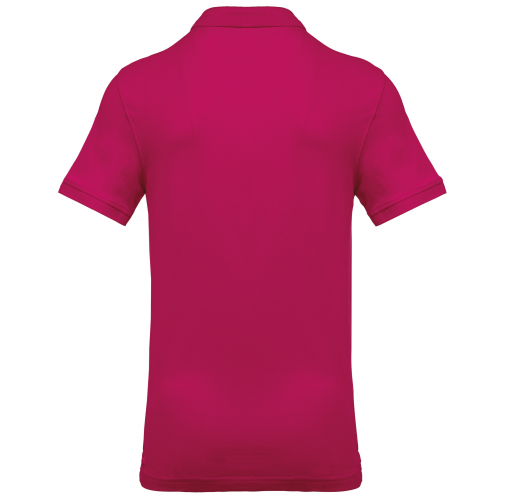 fuchsia Polo piqué de manga corta hombre
