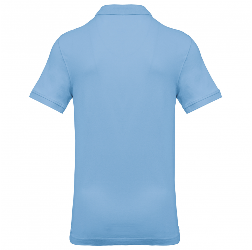 sky blue Polo piqué de manga corta hombre