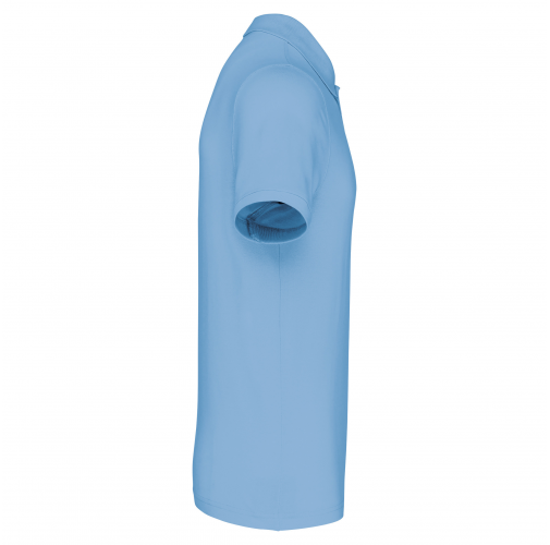 sky blue Polo piqué de manga corta hombre