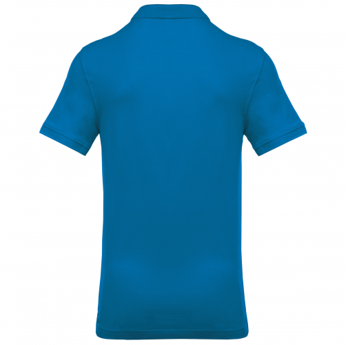 tropical blue Polo piqué de manga corta hombre