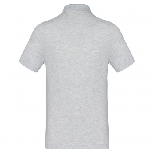 ash heather Polo piqué de manga corta hombre