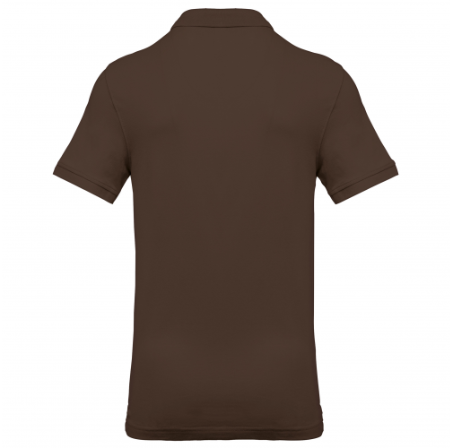chocolate Polo piqué de manga corta hombre