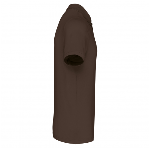 chocolate Polo piqué de manga corta hombre