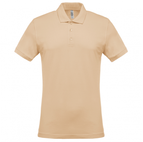 light sand Polo piqué de manga corta hombre