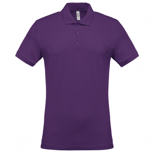 purple Polo piqué de manga corta hombre
