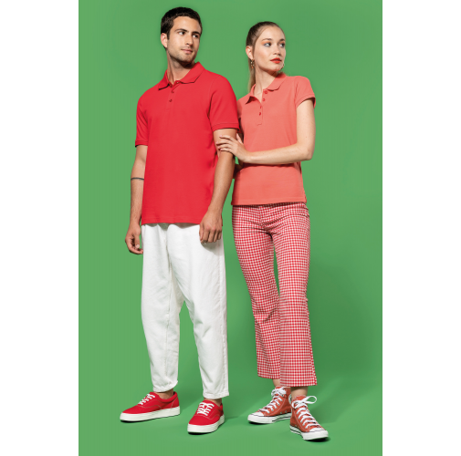 Polo piqué de manga corta hombre
