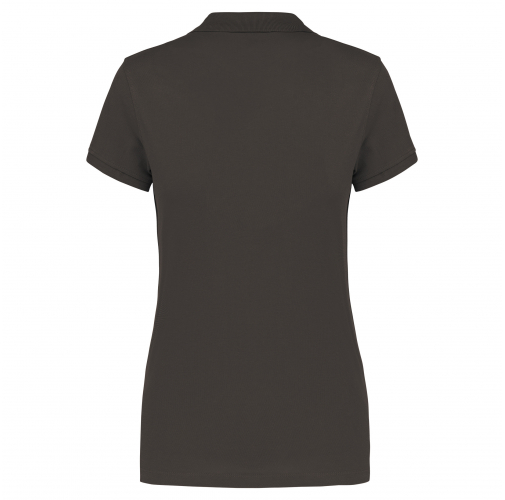 dark grey Polo piqué de manga corta de mujer
