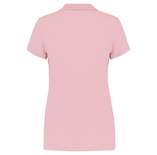 pale pink Polo piqué de manga corta de mujer