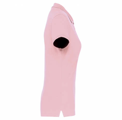 pale pink Polo piqué de manga corta de mujer