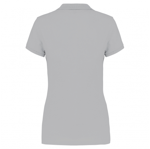 snow grey Polo piqué de manga corta de mujer
