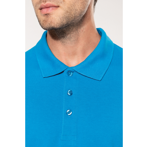 Polo piqué de manga larga de hombre