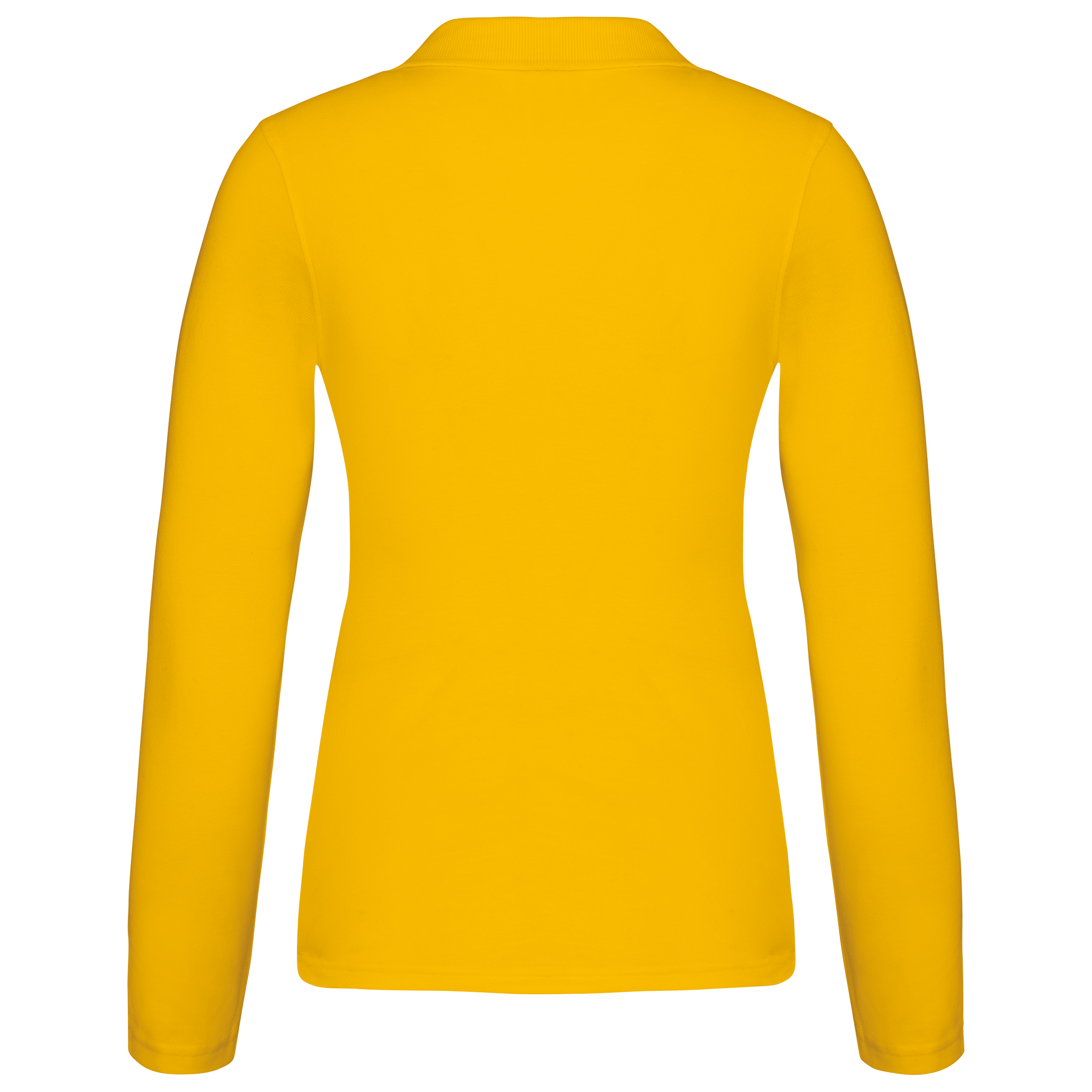 Polo piqué de manga larga de mujer