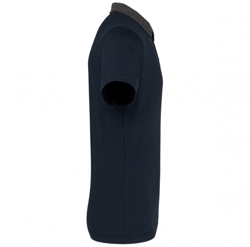 navy / dark grey heather Polo jersey bicolor hombre